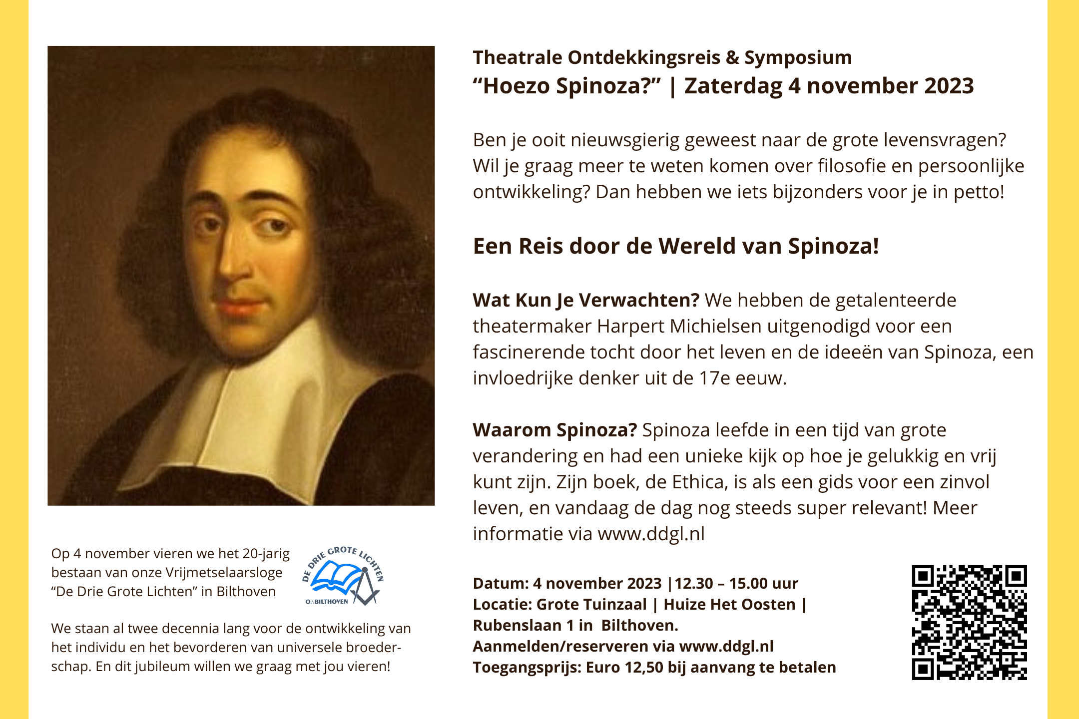 Symposium Spinoza 4 november 2023